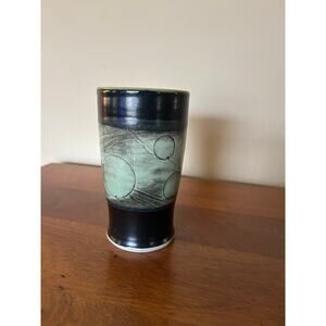 Vintage Japanese Studio Pottery Vase or Sake Cup – Handcrafted Ceramic